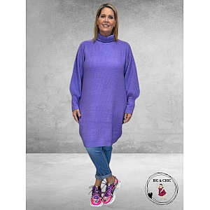 No.1 By OX Gebreide Tuniek Jurk Paisley Purple
